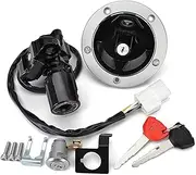 Ignition Switch for Kawasaki for Ninja for ZX6R ZX636 ZX 6R ZX10R 27048-5024 27005-0555 Motorcycle Ignition Switch Fuel Tank Cap Kit Motorcycle Ignition Switch Lock