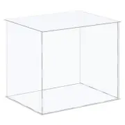 Acrylic Display Case Plastic Box Cube Storage Box Clear 41x31x36cm