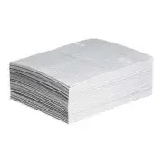 Pig Oil Absorbent Pads Sorbent 11 Gallon 15x20 White Polypropylene 50 Pack