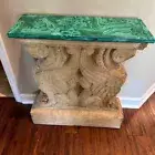 Living Room Table Top, Black Marble Inlay Coffee Table Top Inlaid Semi Precious