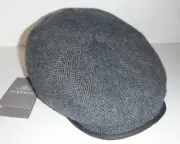 STETSON NEWSBOY CAP HAT NEW VIRGIN WOOL MEDIUM