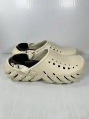 Size 13 Mens Crocs Echo Clog Bone/Black 207937-2YJ BRAND NEW