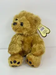 Aurora Mini WOE Bear Silky Soft Tan Teddy Bear Plush NWT
