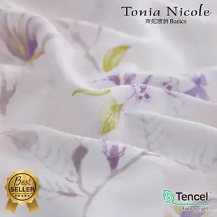 【Tonia Nicole 東妮寢飾】環保印染100%萊賽爾天絲床包枕套組-花妍室(加大)