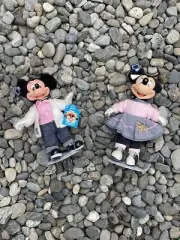 Disney Mickey & Pals Dress Ups Plush Dolls Minnie & Mickey Mouse Vintage Flaws