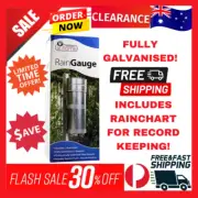 Taskmaster METAL RAIN GAUGE 340x130mm Rust-Proof, Measures Rain Fall 2950mL AUS