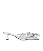 Jimmy Choo Staz 50 Mules 36,37.5,38.5,37,38,39.5,39,40,36.5,41 Silver/Silver