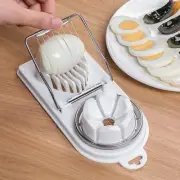 Egg Slicer Stainless Steel Fancy Cutter Boiled Egg Cutting Splitter Kitchen New