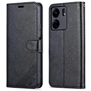 AZNS For Xiaomi Redmi 13C/ Poco C65 4G Leather Case Anti-drop Wallet Cover
