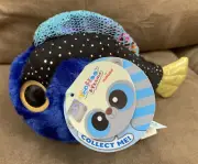 YOO HOO & FRIENDS TANGEE BLUE TANG FISH 6” PLUSH SUPER CUTE!!
