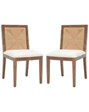 Safavieh Couture Emilio Set of 2 Woven Dining Chairs