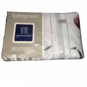 Springmaid Bill Blass Simply Tulips Twin Fitted Sheet Luxury No Iron Percale NIP