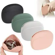 Pack of 4 Mini Silicone Case, Headphone Organiser, Storage Bag, Small, Portable