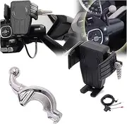for Goldwing GL 1800 F6B GL1800 DCT 2018-2021 Accessories Motorcycle Wireless Charging GPS Phone Holder Navigation Bracket Navigation Bracket(AB)