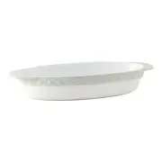 Tuxton China Inc 3.5 qt Porcelain White w/ White Truffle Band Casserole- 2 EA