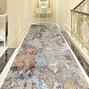 Runners for Hallways Non-Slip Long, Extra Long Washable Vintage Kitchen Hall Carpet Floor Rugs, Modern Rectangular Rug for Front Door/Entrances/Office Carpet Runner,0.6m x 2m