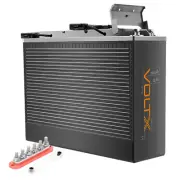 1* VoltX 12V 100Ah Lithium Battery LiFePO4 Slim 1* 6 GANG 300A M8 Bus Bar Red