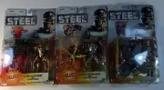 3x SHAQ O’Neal Movie STEEL Kay Bee Toys Kenner Exclusive 5” Steel Action Figure