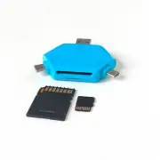 Magnetic USB A/USB C/Mirco USB to Camera Memory Card Reader SD TF 2 IN 1