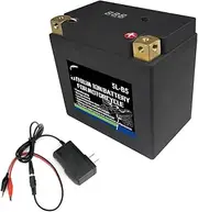 12V Motorcycle Battery LiFePO4 4Ah 7Ah 9Ah, Built-in BMS, CCA 260A-620A, Compatible with ATV, UTV, Scooter, High Power Starter Battery(Army green With timer)