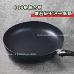 🌟SGS合格🌟可電磁爐 樂司 不沾平底鍋 28/30/32CM 淺型 不沾鍋 平煎鍋 煎鍋 單柄鍋 煎蛋鍋 鑽石級塗層