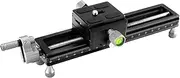 Fotopro Macro Focusing Rail Rack Slider for Close-up Shooting Macro Photography with Quick Release Plate 7.4 Inch Aluminum Alloy Universal Camera Slider for DSLR Camera Camcorder Film Photography
