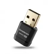 Simplecom NW601 AC600 Mini WiFi Dual Band Wireless USB Adapter Dongle For PC BLK