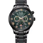 CITIZEN 星辰 ECO-DRIVE 極光月相時尚大錶面腕錶-AP1055-87X