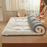 Foldable Futon Mattress, Adult Futon Mattress, Portable Japanese Floor Mat, Foldable Single Double Sleeping Mat, Quilted Futon Bed, Extra Mattress