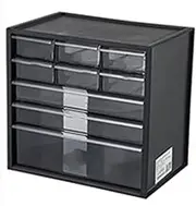 File Cabinet Desk File Cabinet Desktop Storage Box Storage Office Drawer Type Organizer for Home Office(Black)