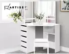 Corner Dressing Table With Drawer Mirror Stool White Mirrors Makeup Tables Chair