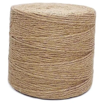 500FT Jute Twine Rope Natural Thick Garden Twine String Heavy 3mm 500.0 Feet
