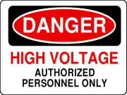 Danger High Voltage Sticker Safety Sticker Sign OSHA