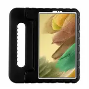 For Samsung Galaxy Tab A7 Lite 8.7 inch T220/T225 2021 kids Case, Kickstand Shockproof Protective Rugged Convertible Handle Stand Light Weight Kids Friendly Cover (Black)