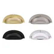 kitchen Cup Pull Handle Hampton style Gisborne matte black/ chrome / brushed nickel 64mm
