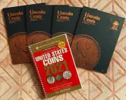 1909 - 2017 & BEYOND "WHITMAN BLUE" LINCOLN CENT 4-FOLDER SET & 2021 REDBOOK