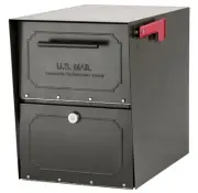 Architectural Mailboxes 6200Z-10 Oasis Classic Locking Post Mount Mailbox, 18...