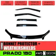 Bonnet Protector + Weathershields suits Toyota Prado 150 series 2013 - 2017