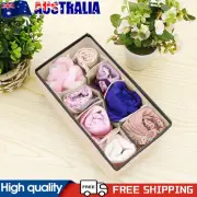 Non-woven Underwear Bra Storage Box Drawer Wardrobe Organizer (8 Grids) #AU