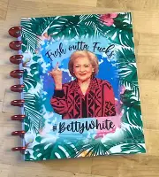 Sassy Betty White Laminated Cover Set for use with Classic Happy Planner