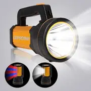 Super Bright LED Searchlight Handheld Portable Spotlight Rechargeable Flashlight