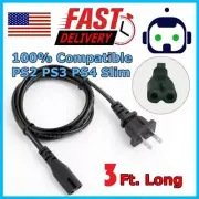 Cable de Carga Corriente para Playstation PS2 PS3 PS4 PS5 Slim Super Slim USA