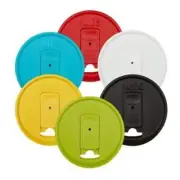 Mason Jar Drink Lid, Wide Mouth, Classic Colors, Pack of 6