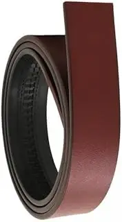 [Ｓｉｍｈｏａ] 5x Unisex No Buckle Belt Holeless 1 3/8" Width Dress Belt Strap Adjustable Replacement Belt Strap for Ratchet Belt PU Leather Belt
