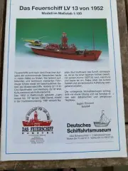 Model Kit Das Feuerschiff LV 13 von 1952scale 1:100 English Direction Included