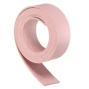Leather Straps, 0.8 Inch Wide 39 Inch Long Flat Leather Strips Cord, Pink