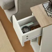 Set of 2 Bedside Tables with Drawer Nightstand End Table