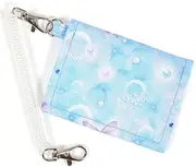 [COLORFUL CANDY STYLE] Pass Case, for Girls, Kids, Train Bifold with Coil Chain Hook