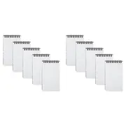 2x 5pc Spirax P541 PP Notebook/Notepad 7mm Ruled 96-Pages Writing Stationery BLK