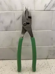 Snap-on 9" long Green Vinyl Grip Combination Slip Joint Pliers 49ACFG NEW